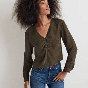 NWT Madewell Ruched Top, size 12